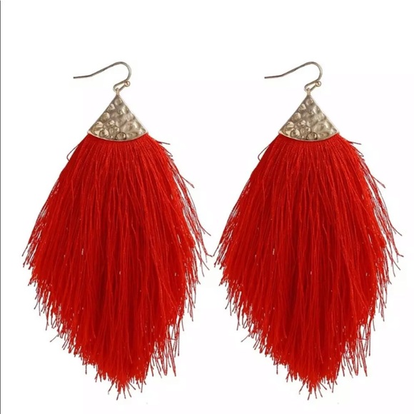 💃🏼Sexy Thread Tassel Fringe Dangle Boho Earrings - Picture 1 of 8